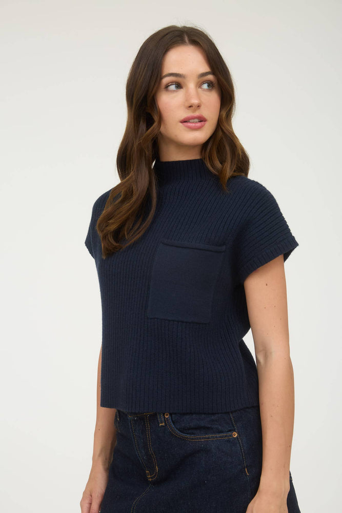 Central Park Knotted Pocket Top