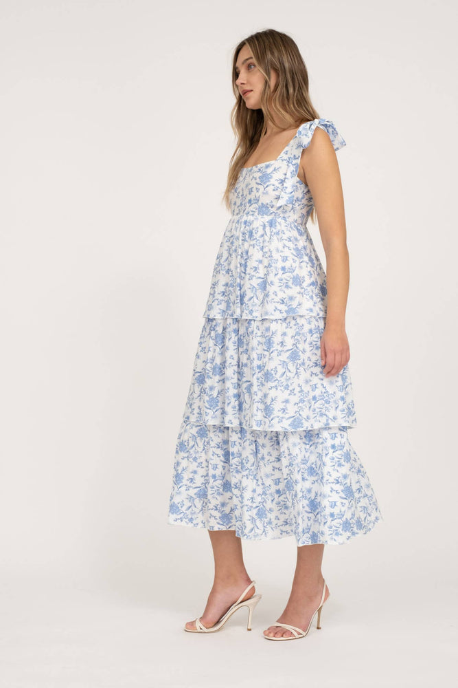 
                
                    Load image into Gallery viewer, Garden In The Hamptons Midi Dress
                
            