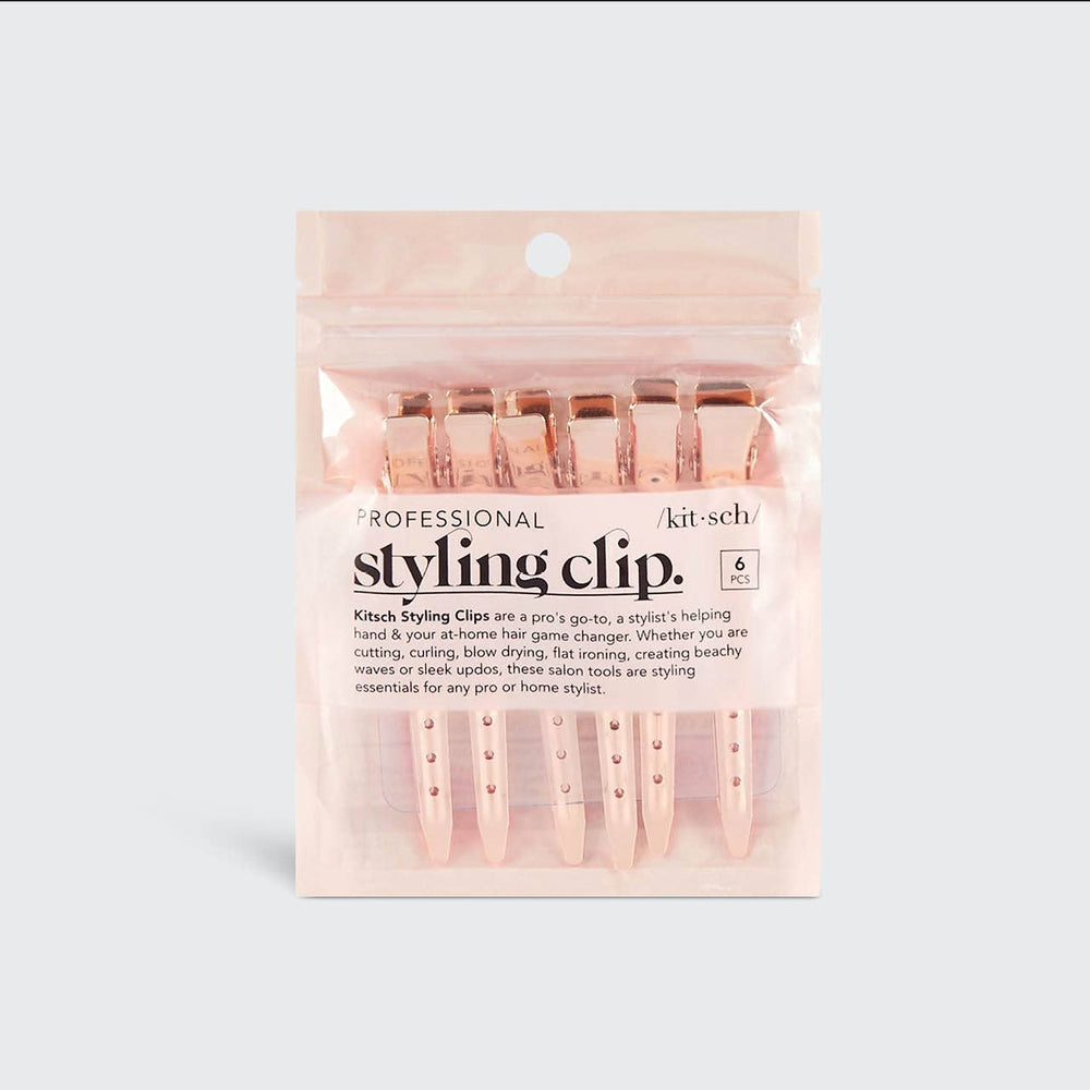 
                
                    Load image into Gallery viewer, Styling Hair Clip 6pc - Rose Gold
                
            