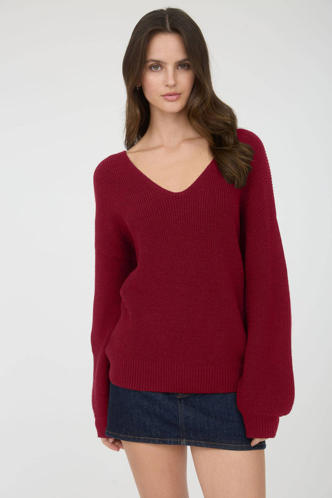 Always Yours Chiffon Bow Sweater