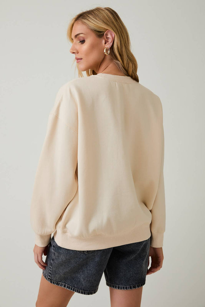 Teddy Bear “ Coffee Time “ Embroidered Sweatshirt