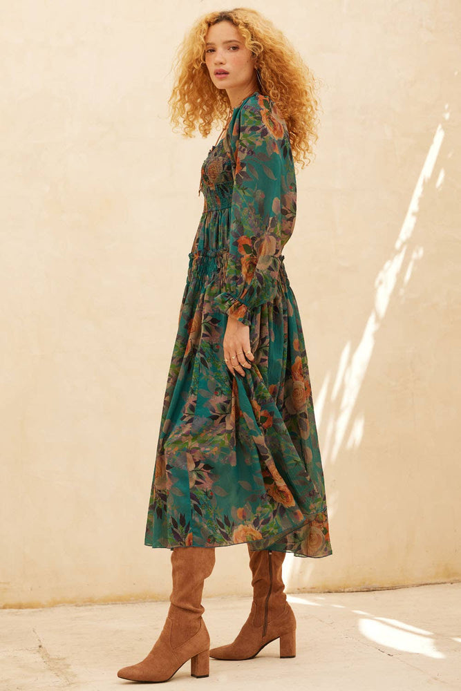 Something Bohemian Floral Maxi Dress