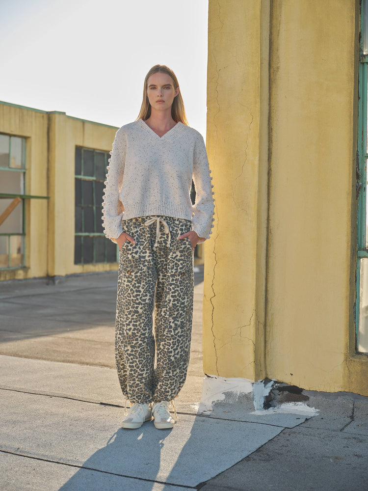 Favourite Relaxed Leopard Print Pull On Pants