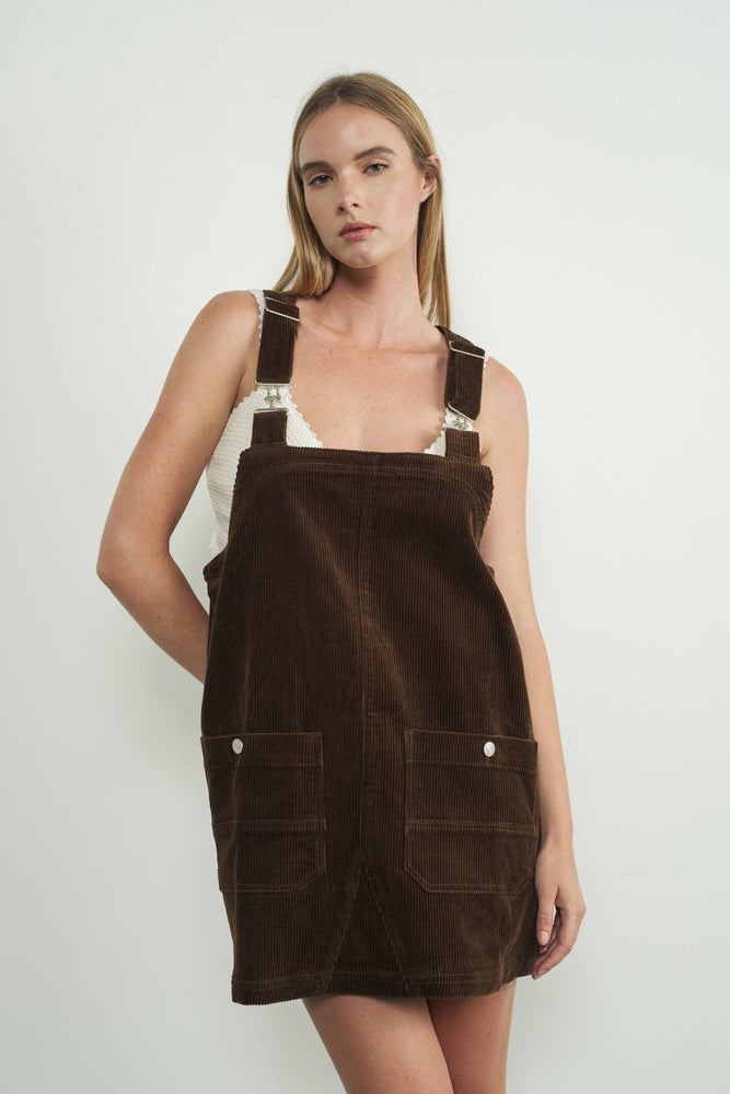 
                
                    Load image into Gallery viewer, So Cute Overall Mini Dress
                
            