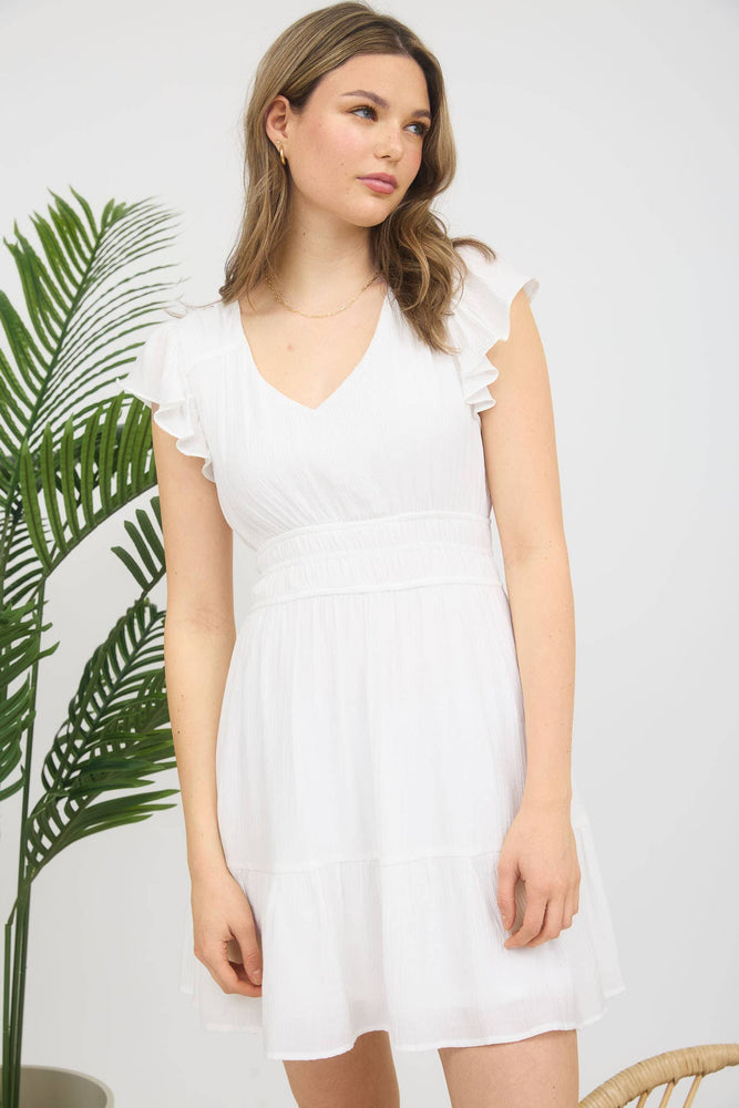 
                
                    Load image into Gallery viewer, Carefree Ruffle Mini Dress
                
            