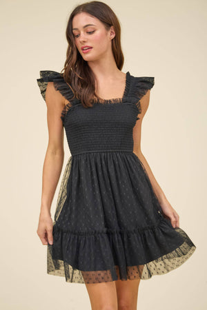 Sense of Spring Chiffon Dot Mini Dress