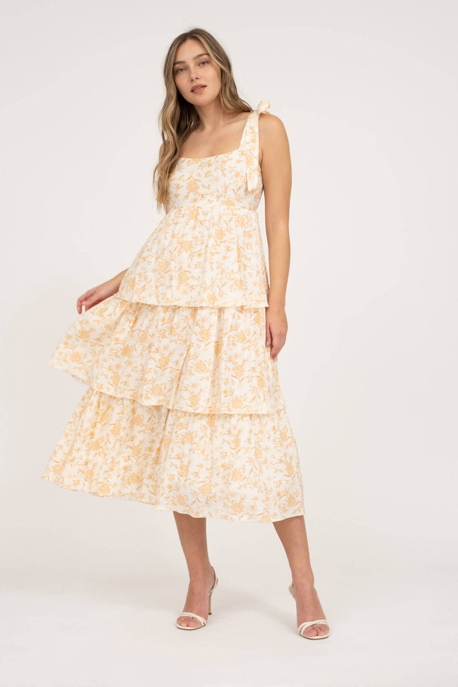 
                
                    Load image into Gallery viewer, Garden In The Hamptons Midi Dress
                
            