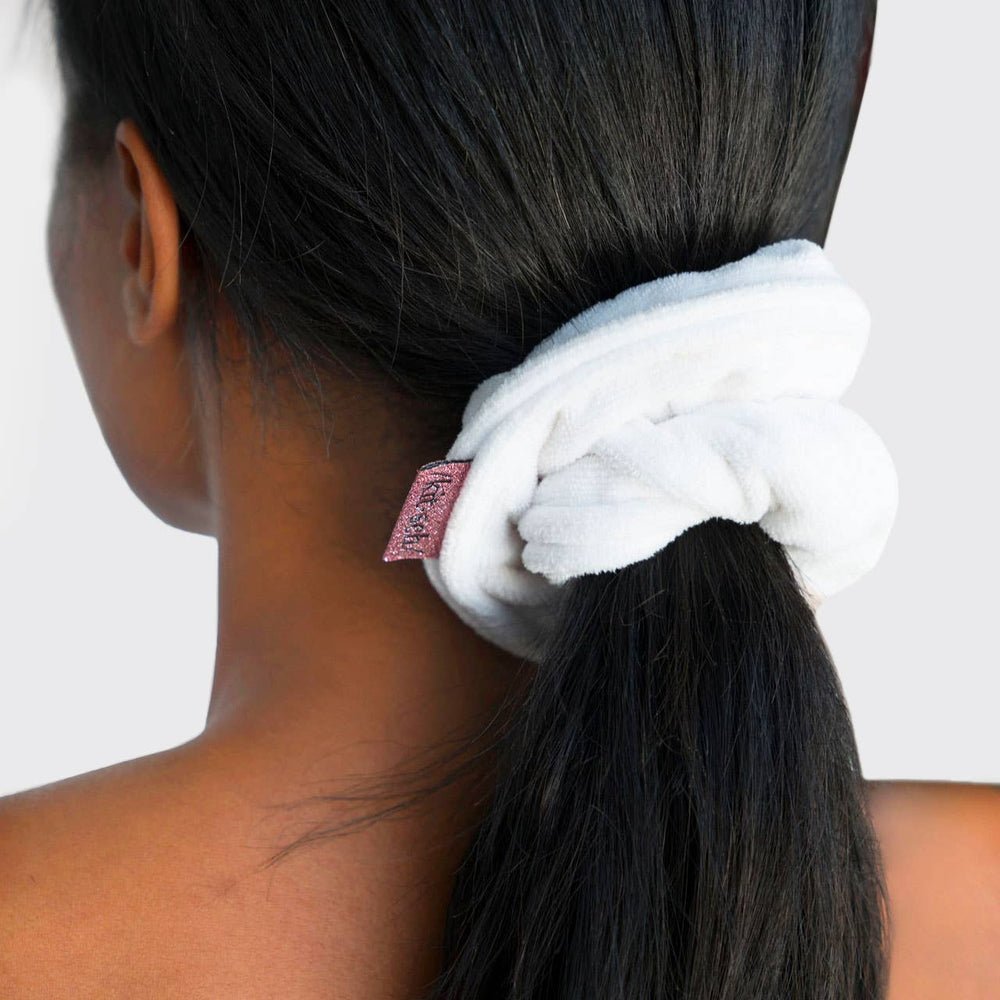 
                
                    Load image into Gallery viewer, Towel Scrunchie 2 Pack - White
                
            