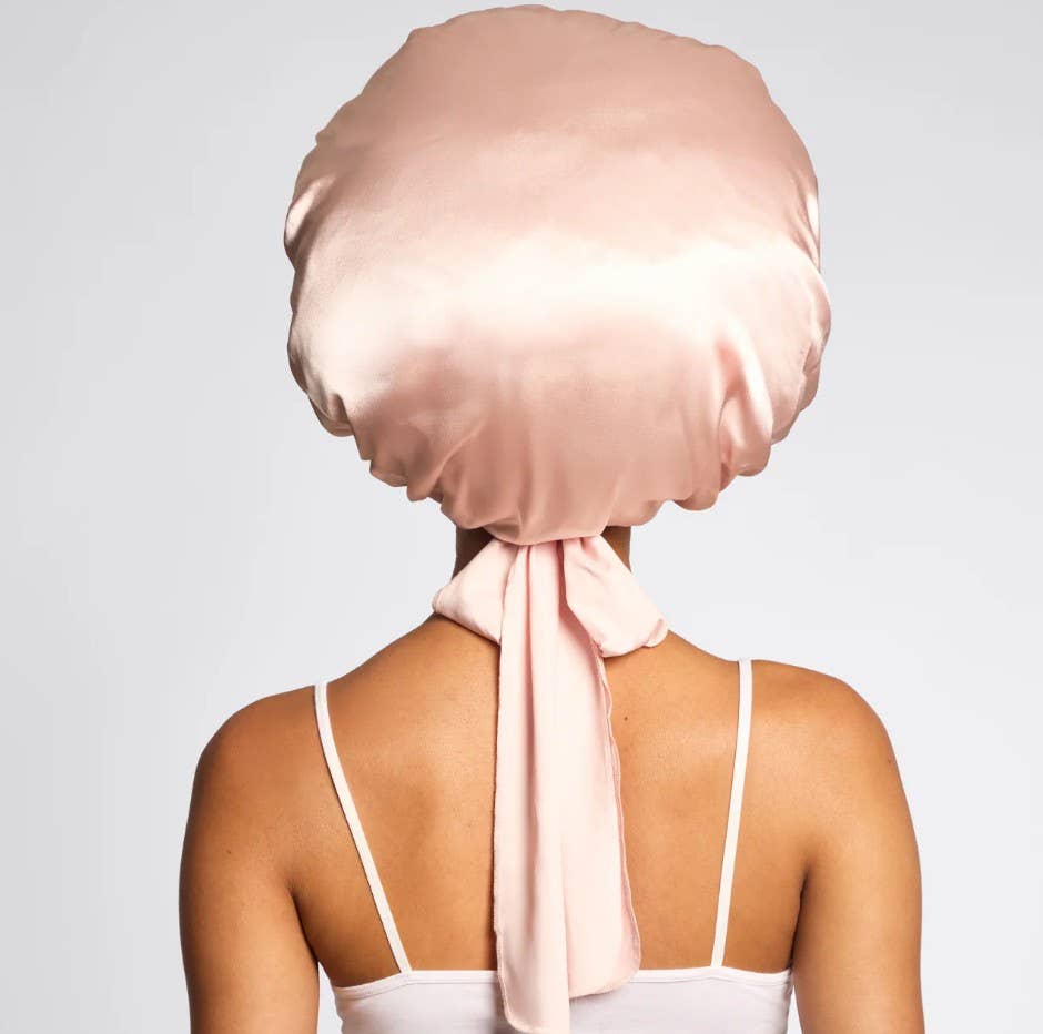 
                
                    Load image into Gallery viewer, Adjustable Oversized Satin Bonnet
                
            