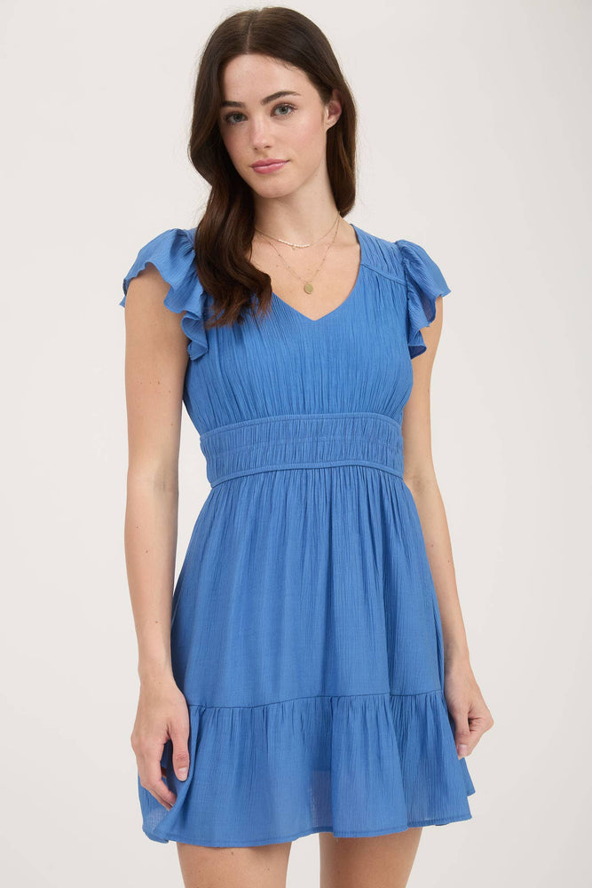 
                
                    Load image into Gallery viewer, Carefree Ruffle Mini Dress
                
            