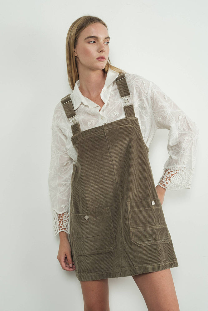 
                
                    Load image into Gallery viewer, So Cute Overall Mini Dress
                
            