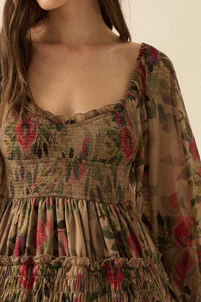 Something Bohemian Floral Maxi Dress