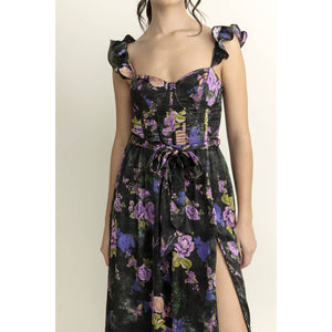 Evening Florals Corset Dress