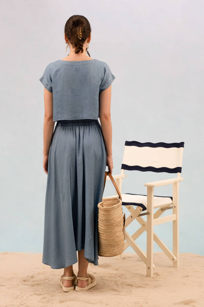 
                
                    Load image into Gallery viewer, Sea Side Boxy Crop Top
                
            