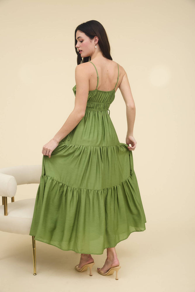 
                
                    Load image into Gallery viewer, Olive You Midi Dress
                
            