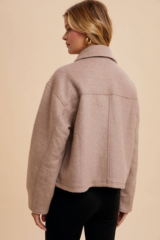 Brooklyn Collared Boucle Jacket