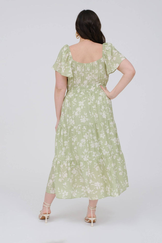 
                
                    Load image into Gallery viewer, Plus Gather Love Midi Dress
                
            