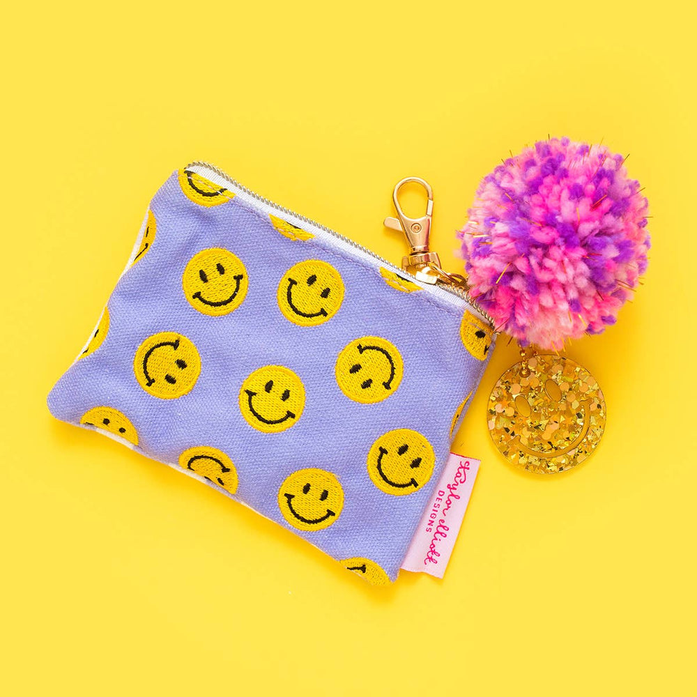 
                
                    Load image into Gallery viewer, Mini Smiley Cardholder Keychain Pouch
                
            
