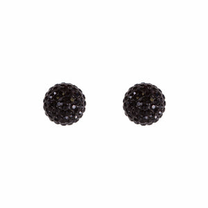 
                
                    Load image into Gallery viewer, Park and Buzz radiance stud. Sparkle ball earrings. Hillberg and Berk. Canadian Brand. Glitter ball earrings. Black sparkle earrings jewelry jewellery
                
            