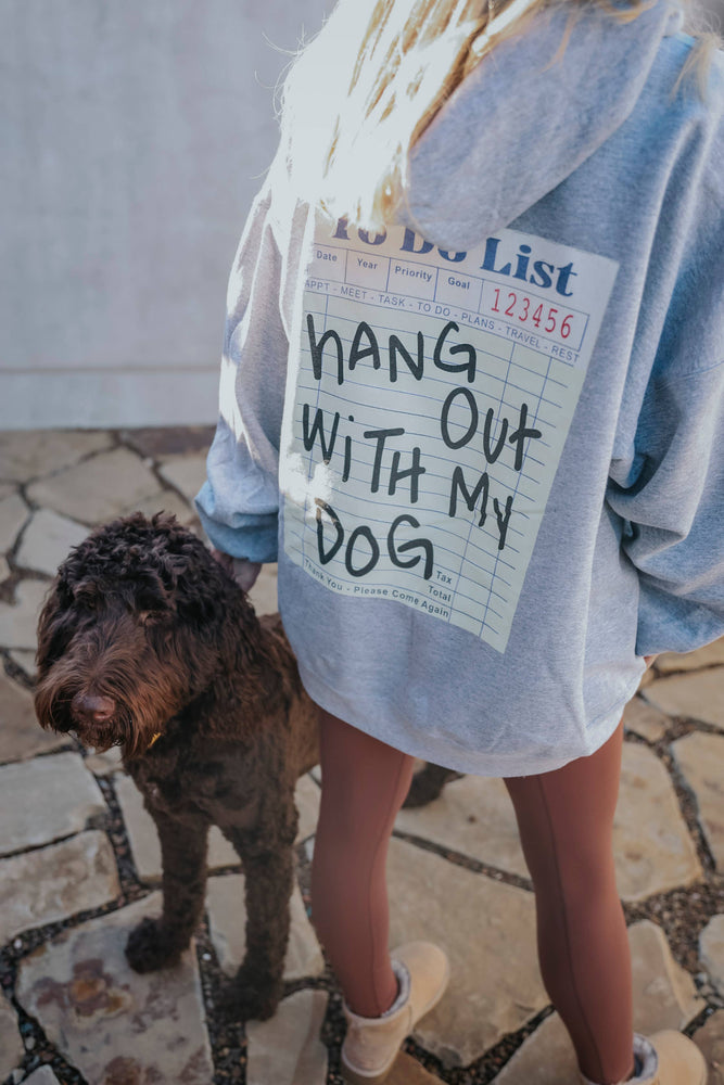 
                
                    Load image into Gallery viewer, Hang Out With My Dog Hoodie
                
            