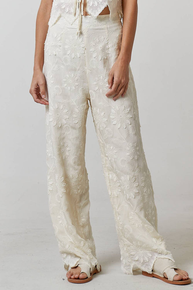 European Holiday Wide Leg Pant