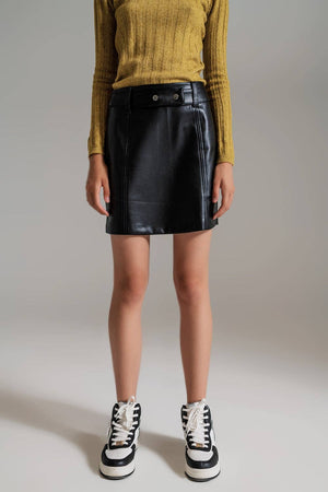 Smooth Moves Faux Leather Skirt