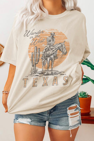 Wander In The West Retro Oversized T Shirt